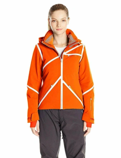 Pre-owned Spyder Radiant Women's Insulated Ski Jacket In Burst/white/burst