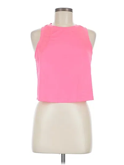 Pre-owned Spyder Tank Top Pink Halter Neckline Tops