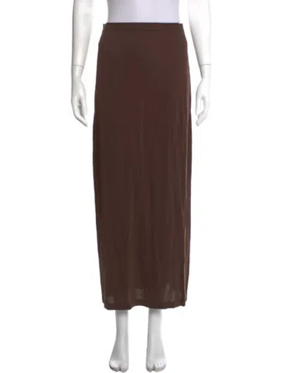 Pre-owned Srg Long Skirt W/ Tags In Brown