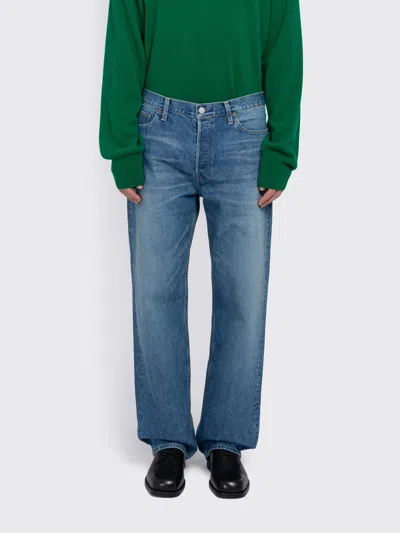 Ssstein Relax Fit Denim Pants In Indigo