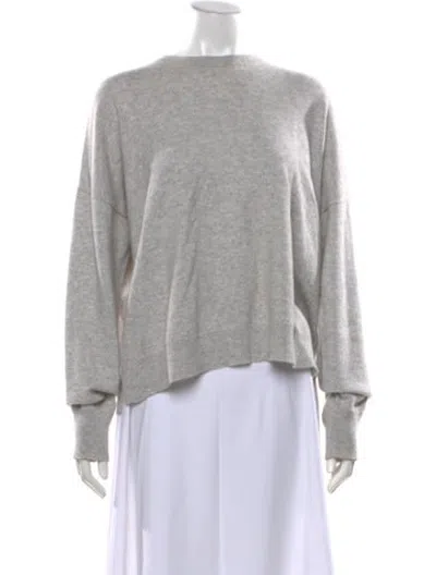 Pre-owned St Agni Cashmere Crew Neck Sweater In Grey
