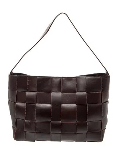 Pre-owned St Agni Leather Shoulder Bag In Brown