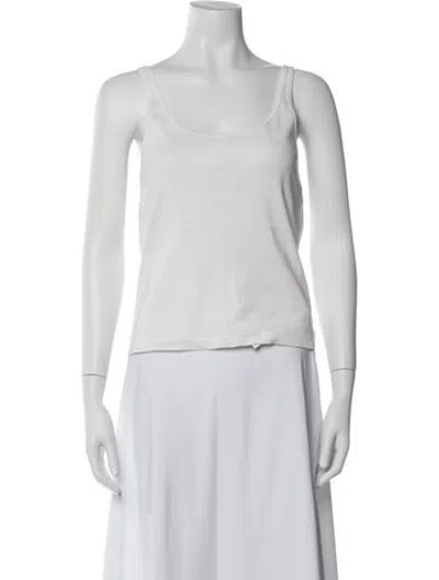 Pre-owned St Agni Scoop Neck Sleeveless Top In Neutrals