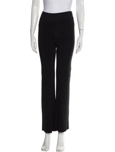 Pre-owned St Agni Straight Leg Pants In Black