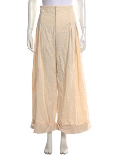 Pre-owned St Agni Wide Leg Pants In Neutrals