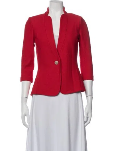 Pre-owned St John Blazer In Red