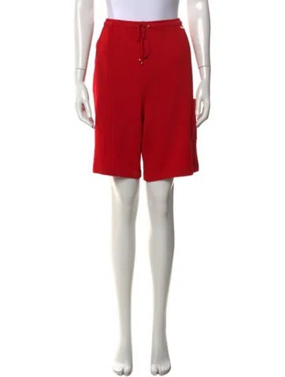 Pre-owned St John Knee-length Shorts In Red