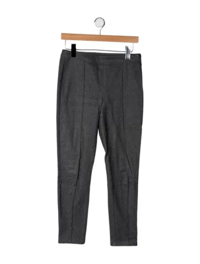 Pre-owned St John Mid-rise Straight Leg Jeans In Grey