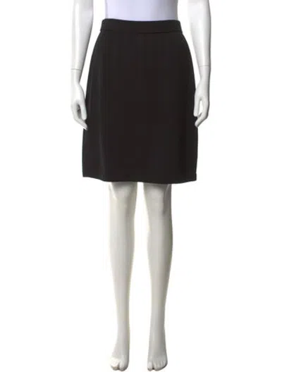 Pre-owned St John Mini Skirt In Black