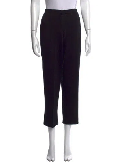 Pre-owned St John Straight Leg Pants In Black
