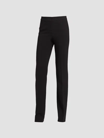 St John Women's Crepe Marocain Diana Pants In Caviar