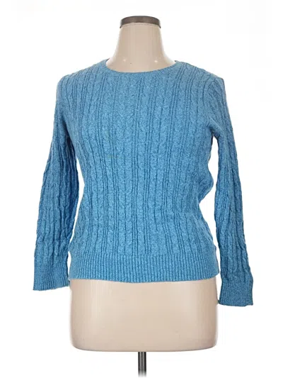Pre-owned St. John's Bay Pullover Sweater In Blue