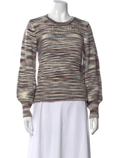 Pre-owned St. Roche Merino Wool Striped Sweater In Multicolor