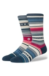Stance Curren Crew Socks In Navy