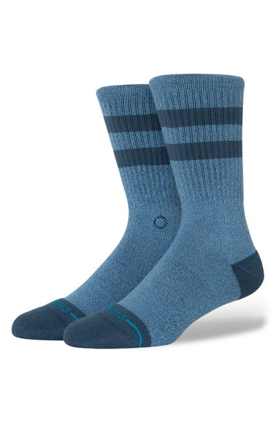 Stance Joven Classic Stripe Crew Socks In Dark Navy