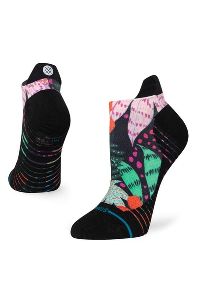 Stance Trippy Trop Performance Ankle Tab Socks In Black Multi