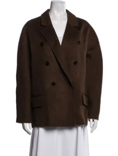 Pre-owned Stand Studio Wool Blazer In Brown