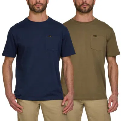 Stanley Heavyweight T Shirts For Men In Navy/covert Green