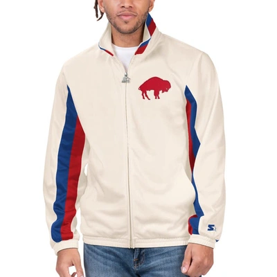 Starter White Buffalo Bills Vintage Rebound Full-zip Track Jacket