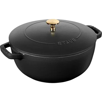 Staub 5-quart Enameled Cast Iron Cocotte In Matte Black