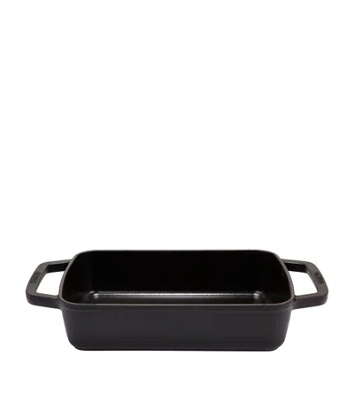 Staub Rectangular Baking Dish In Black