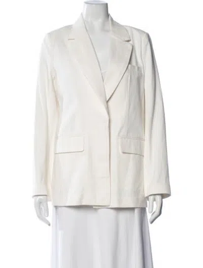 Pre-owned Staud Blazer W/ Tags In Neutrals/white