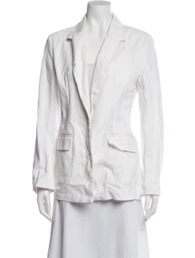 Pre-owned Staud Blazer In White