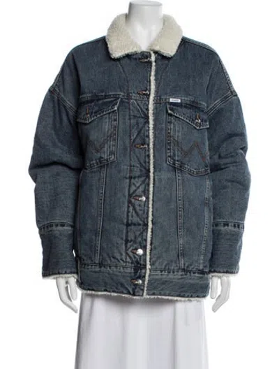 Pre-owned Staud Denim Jacket W/ Tags In Blue