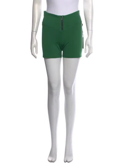Pre-owned Staud Mini Shorts In Green