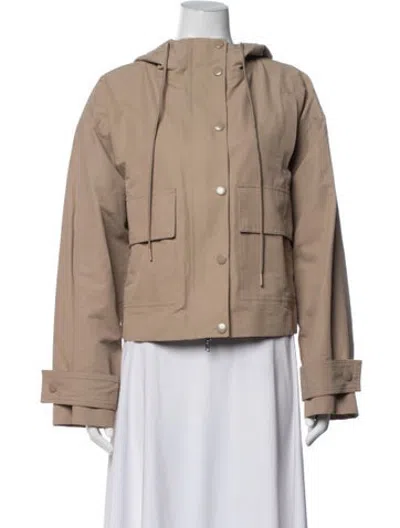 Pre-owned Staud Utility Jacket In Neutrals