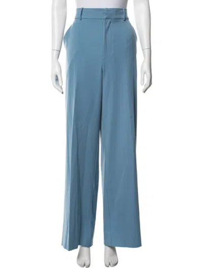 Pre-owned Staud Wide Leg Pants In Blue