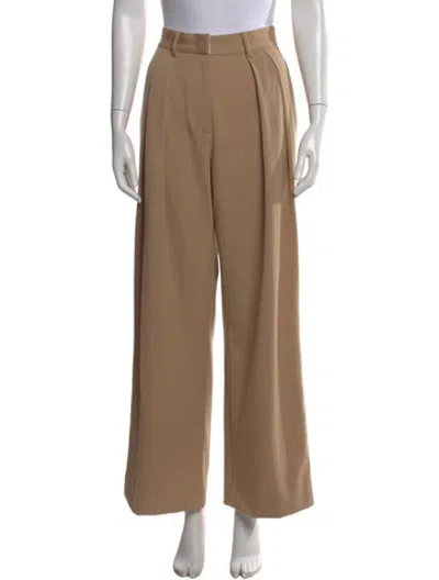 Pre-owned Staud Wide Leg Pants In Neutrals