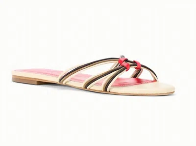 Staud Women's Carrie Sandals In Cream Red Rose In Multi
