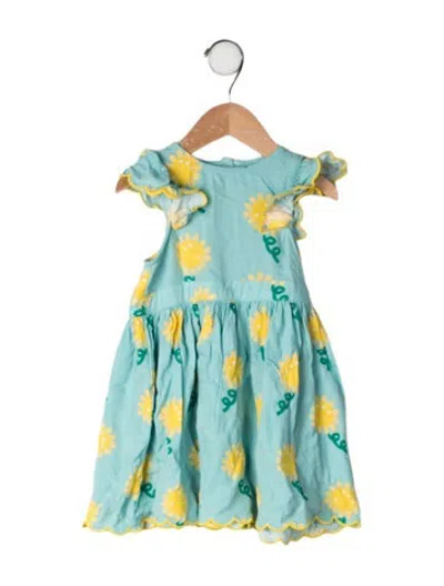 Pre-owned Stella Mccartney Babies' All Over Print Dress Set In Green