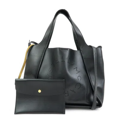Pre-owned Stella Mccartney Alter Faux Leather Black Synthetic Tote Bag Bag ()