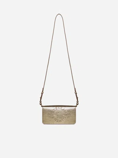 Stella Mccartney Alter Mat Mini Crossbody Bag In Light Gold