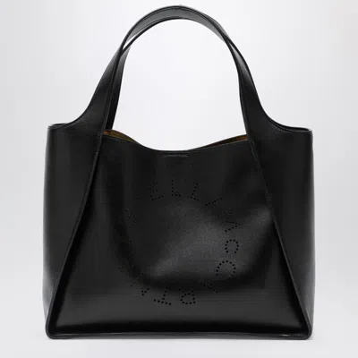 Stella Mccartney Black Medium Stella Logo Bag