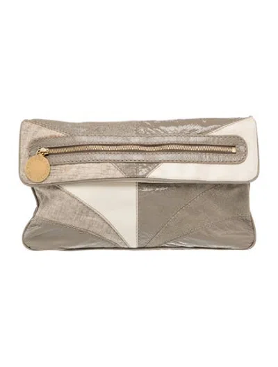 Pre-owned Stella Mccartney Canvas Clutch In Grey
