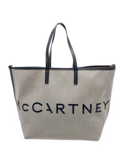 Pre-owned Stella Mccartney Canvas Tote In Neutrals