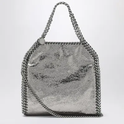 Stella Mccartney Falabella Mini Metallic Steel Grey Bag