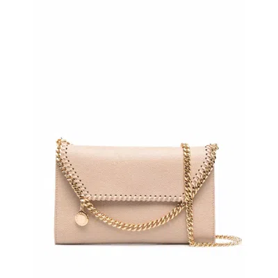 Stella Mccartney Falabella Wallet Crossbody Bag In Neutrals
