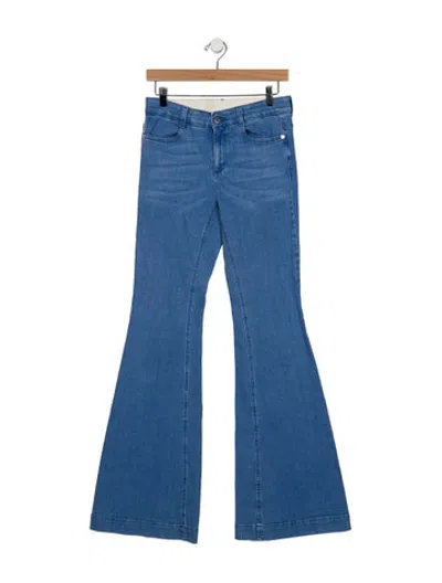 Pre-owned Stella Mccartney High-rise Flared Jeans In Blue