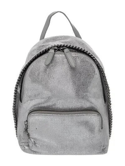 Pre-owned Stella Mccartney Leather Backpack In Silver