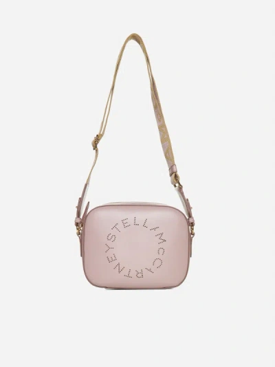 Stella Mccartney Logo Alter Nappa Small Camera Bag In Shell