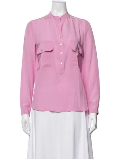Pre-owned Stella Mccartney Long Sleeve Blouse In Pink