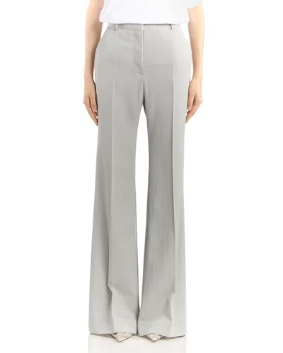 Stella Mccartney Low Rise Bootcut Stripe Pants In Gray