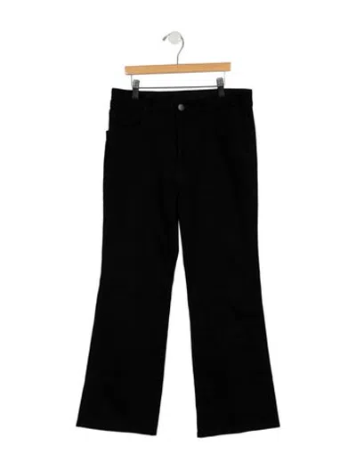Pre-owned Stella Mccartney Mid-rise Flared Jeans In Black