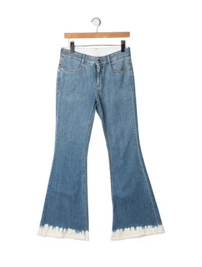 Pre-owned Stella Mccartney Mid-rise Flared Jeans In Blue
