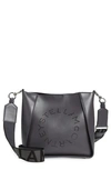 Stella Mccartney Mini Faux Leather Crossbody Bag In Slate