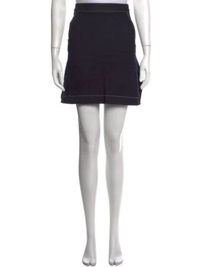Pre-owned Stella Mccartney Mini Skirt In Blue